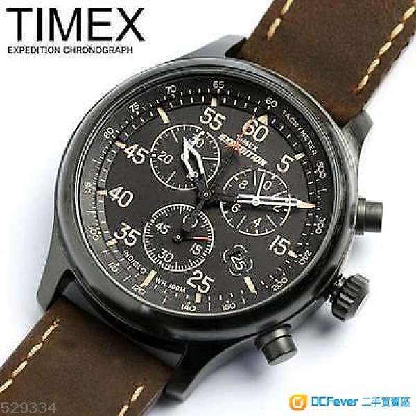 100% 全新 Timex T499059J 經典三眼錶