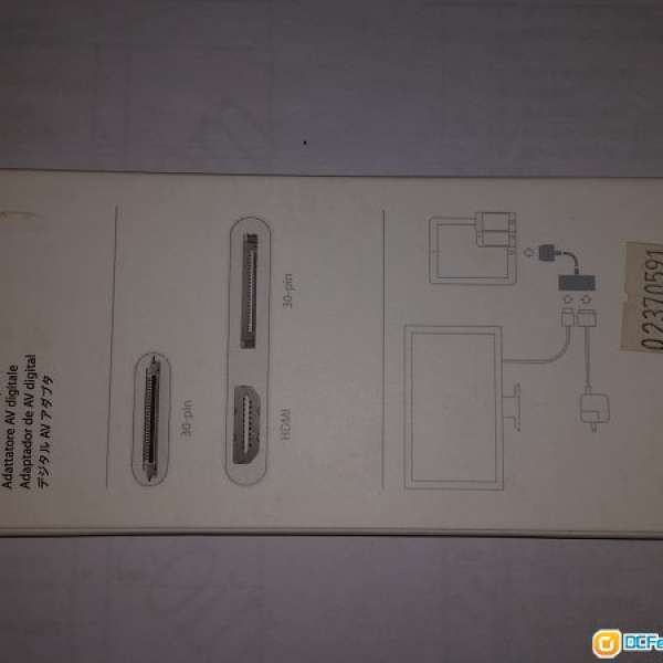 九成新 iPhone4s 30pin Digital AV 轉換器「HDMI Adapter」