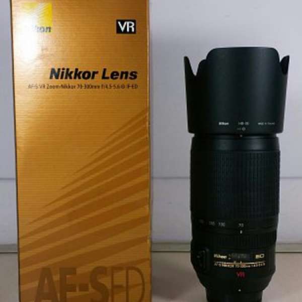 Nikon AF-S VR Zoom-Nikkor 70-300mm f/4.5-5.6G IF-ED （98%new)