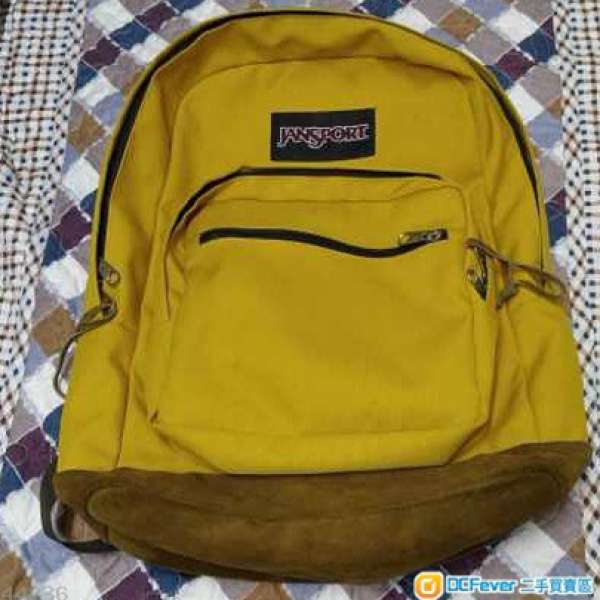 JanSport backpack original 背囊黃色