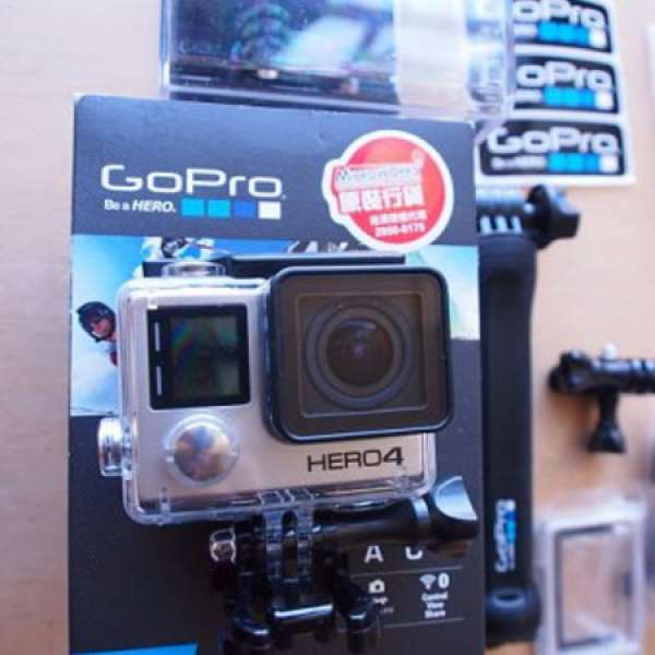 GoPro Hero 4 Black 95% 新淨行貨 3 way 原裝自拍棍