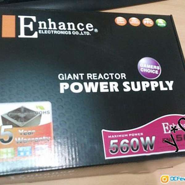 99%New ENHANCE ENP-560W 80Plus 銀牌 火牛