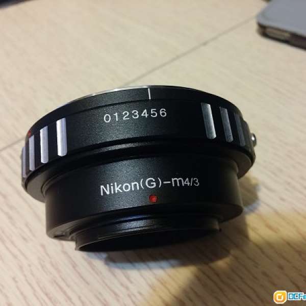Nikon F-mount 鏡轉M43機身手動轉接環(可調光圈)