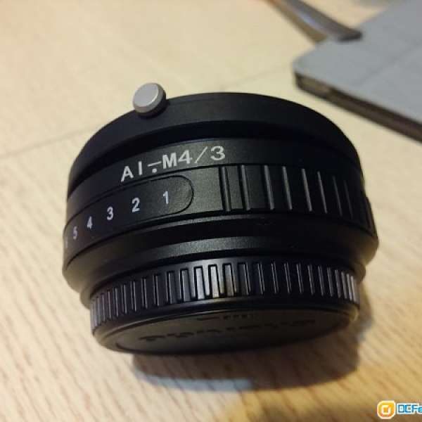 Nikon F-mount 鏡轉M43機身手動移軸轉接環