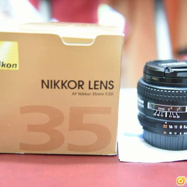 Nikon 35mm F2 90%New 有單，盒，保養證