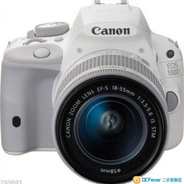 白色Canon 100D + EF-S 18-55mm f/3.5-5.6 IS STM