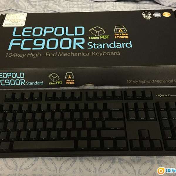 Leopold fc900r 青軸側刻 99%新 (機械鍵盤)