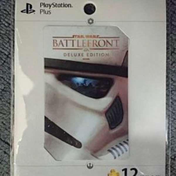 PS4 PlayStation Plus 12個月會籍 Star wars Battlefront Limited Edition Card