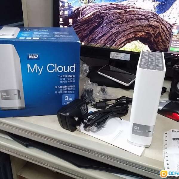 95％新 WD My Cloud 3TB 個人雲瑞無線硬碟