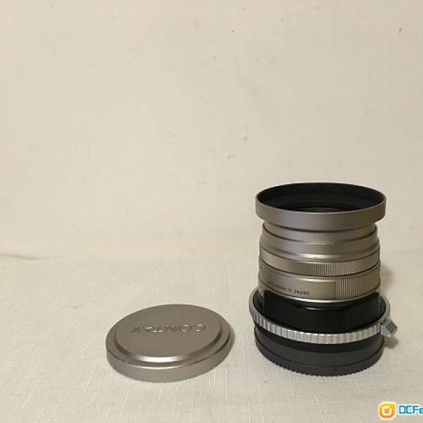 Contax 45mm f/2 G Lens with Hood and 原廠filter