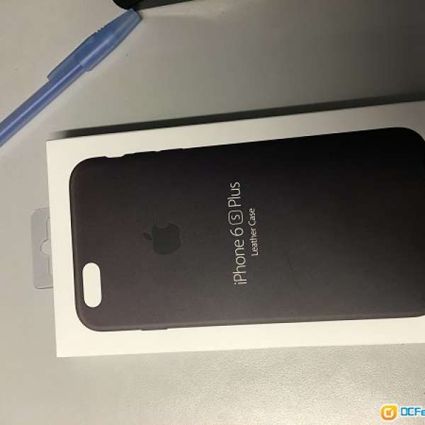 出售Apple iphone6s plus 原廠黑色皮革保護套