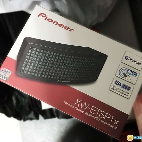 Pioneer XW-BTSP1-K Portable Bluetooth Speaker with NFC