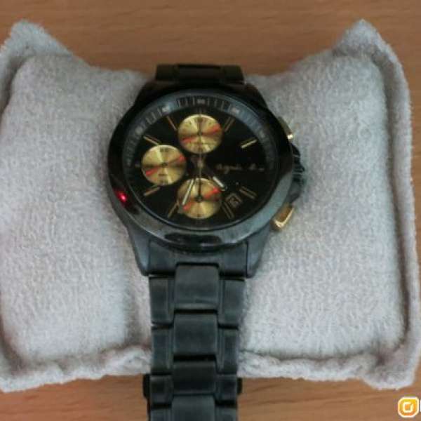 agnis b 三小針計時手錶