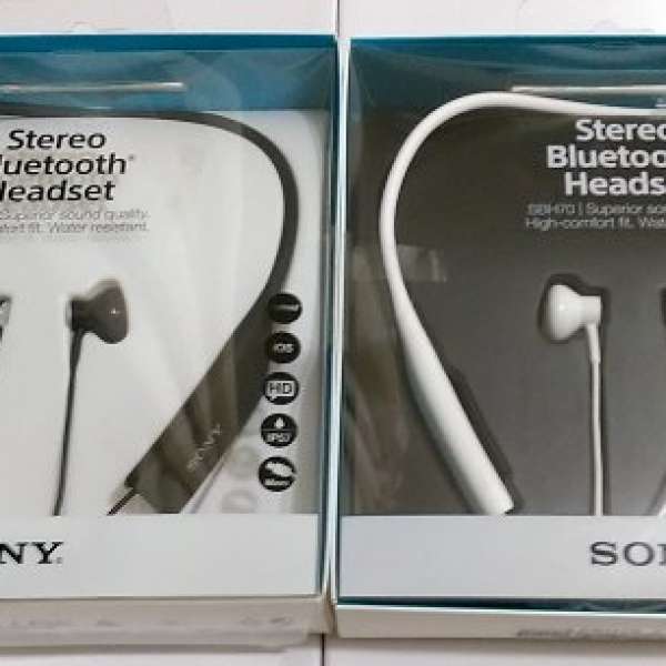 100%New Black or White Sony Bluetooth Headset (SBH70)全新 黑/白色藍牙運動型無...