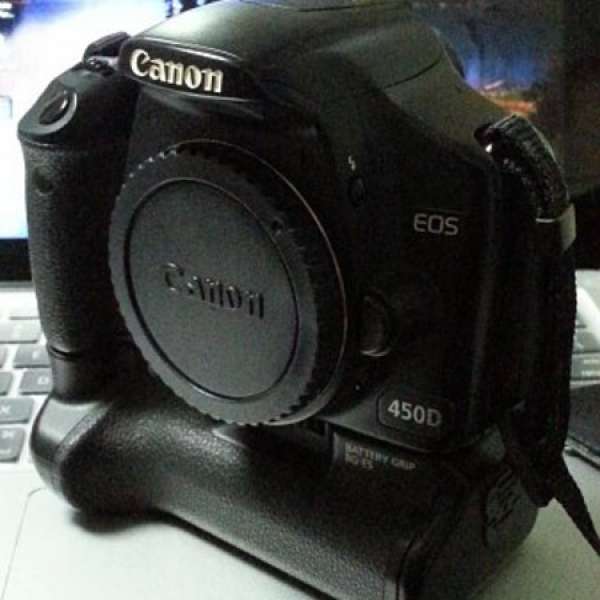 Canon EOS 450D Body + BG-E5 Battery Grip