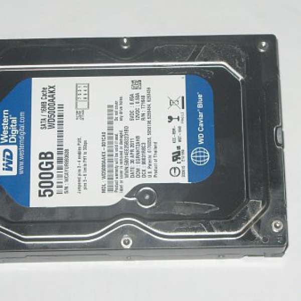 WD 500GB 3.5 HDD - WD5000AAKX