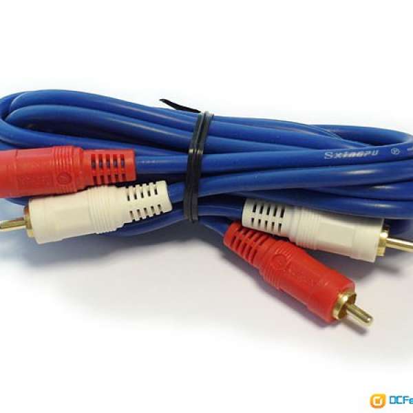 紅白 音頻 蓮花頭 同軸 模擬 訊號線 audio coaxial cable
