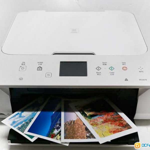 新款有NFC一拍即印相功能5色墨盒Canon MG 6670 Scan printer<經app直接印相>