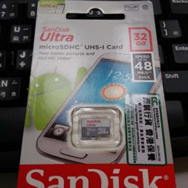 SanDisk Ultra MicroSDHC 32GB 100%新