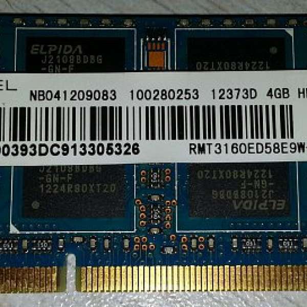 4GB Notebook RAM  PC3-1600    HK$120