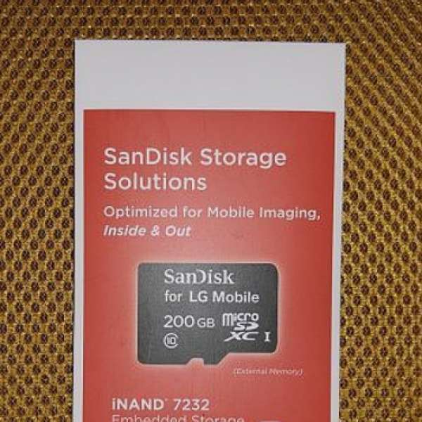 全新未開 SanDisk 200GB Micro SD卡