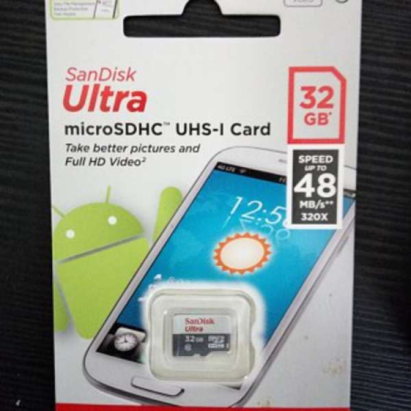 全新未開 Sandisk microSD 卡 32GB 48MB/s