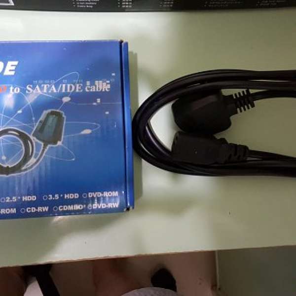 USB 2.0 to SATA/IDE cable連火牛