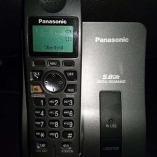 75%新 Panasonic 5.8G 數碼室內無線電話 ( KX-TG6021B/6022B )水貨