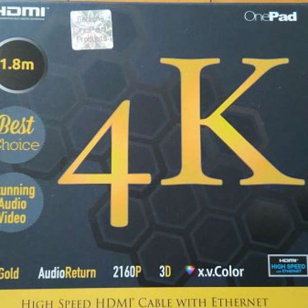 OnePad HDMI 4K 3D cable