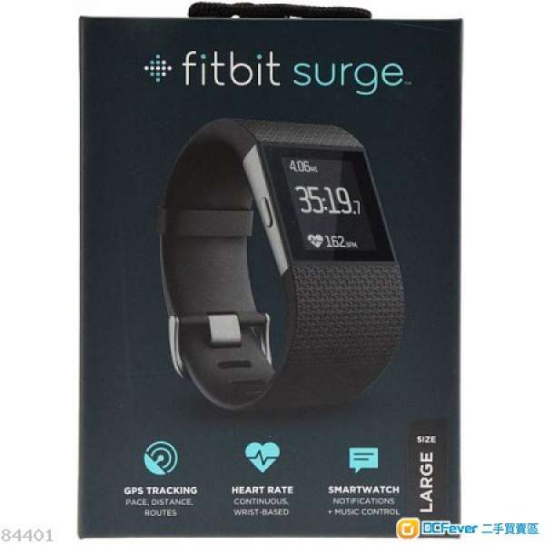 95%新Fitbit Surge智能全能運動手錶 Size S碼.