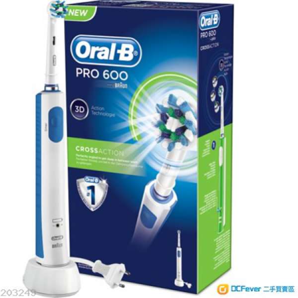 全新百靈牌 Oral-B Pro 600 3D電動牙刷