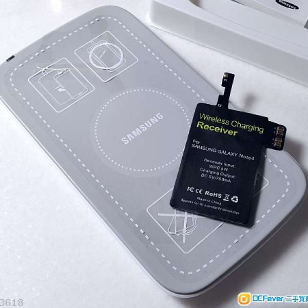 Samsung 三星 無線充電板 + 充電貼 (Note 4)
