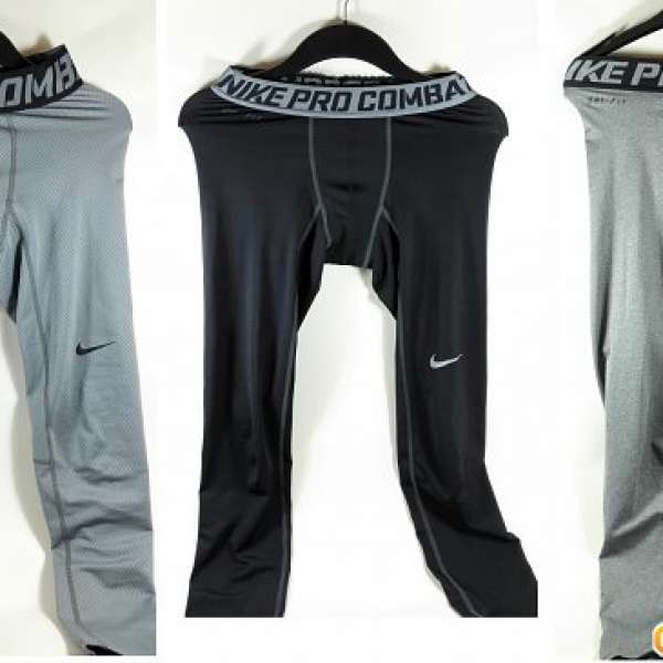 Nike Pro Combat Compression_Dri-Fit_97 to 99% new_Size M_3 pcs