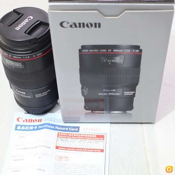 Canon EF 100mm f/2.8L Macro IS USM(有保)