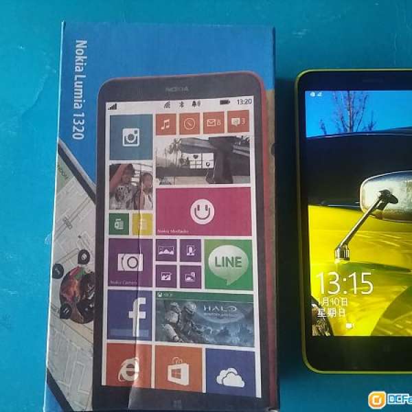 出售行貨6寸大屏 99%黃色 Nokia Lumia 1320 lte 4g。全套齊配件。可交換手機。