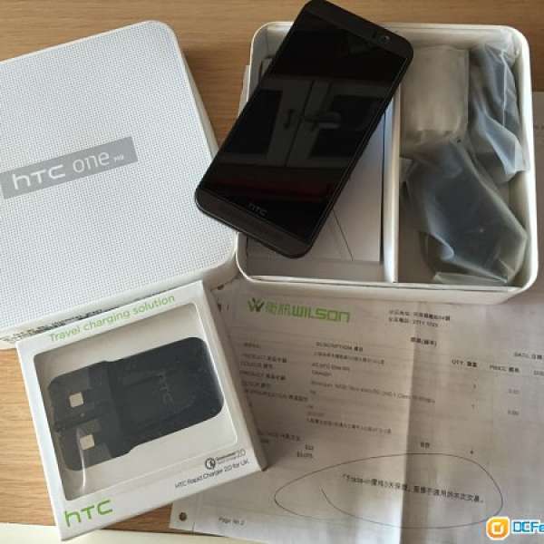 95% new HTC M9 Grey with rapid charger