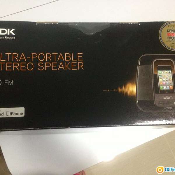 全新未開盒 TDK ULTRA-PORTABLE STEREO SPEAKER 手提式喇叭 揚聲器 Made for iPod ...