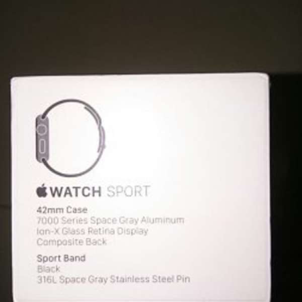 全新未開封Apple watch Sport 42mm黑色