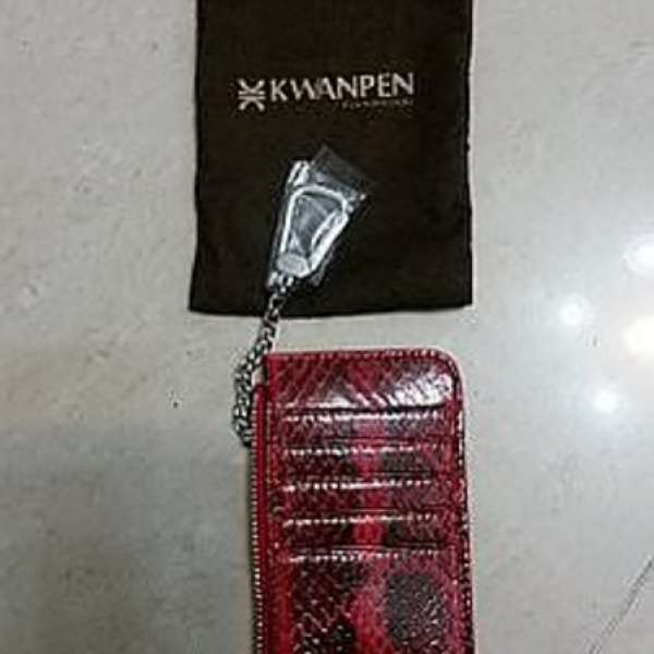 KWANPEN X IFC 蛇皮散子包,卡片套,鑰匙包