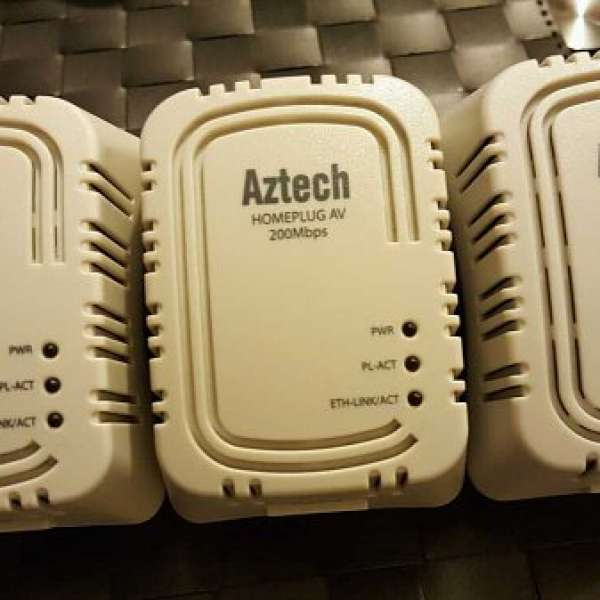 Aztech 200Mbs HL108E Homeplug *3 -99%新淨