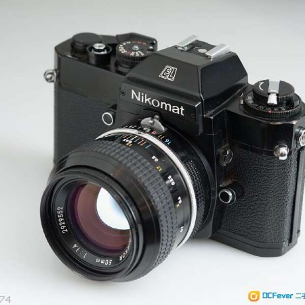 Nikon Nikomat EL + 50mm 1.4 non ai,ai,ais,afd 鏡可用 光圈先決 Nikkormat