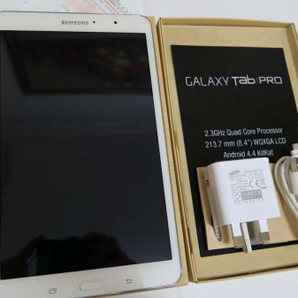 行貨白色Samsung GalaxyTab Pro 8.4 WiFi, 95% 成新 SM-T320