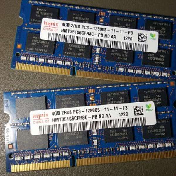 Hynix DDR3 4G ram x2