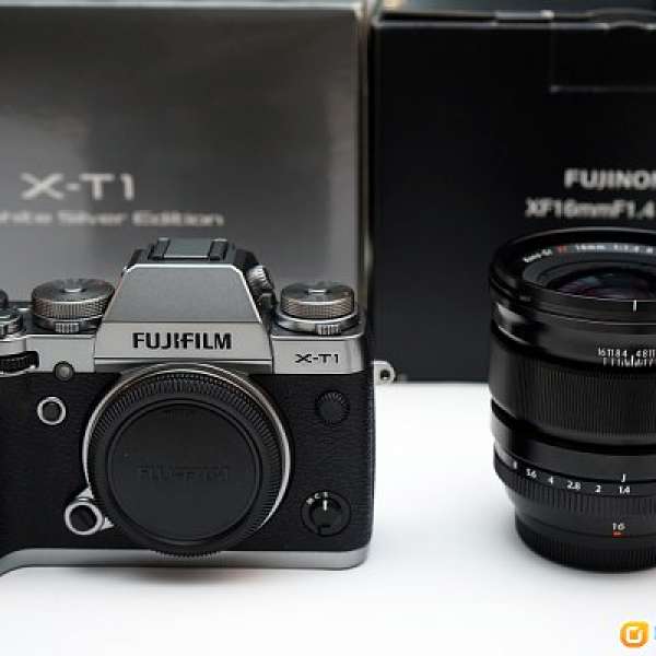Fujifilm X-T1 石墨銀機身 + XF16mm f1.4 WR