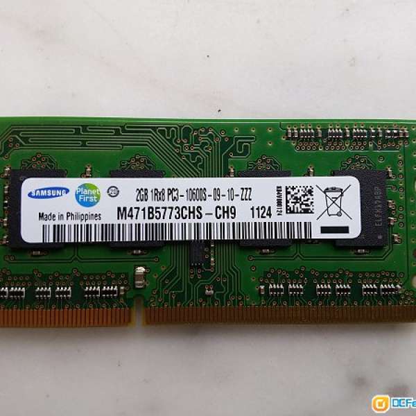 Samsung 2GB DDR3 Ram memory for notebooks