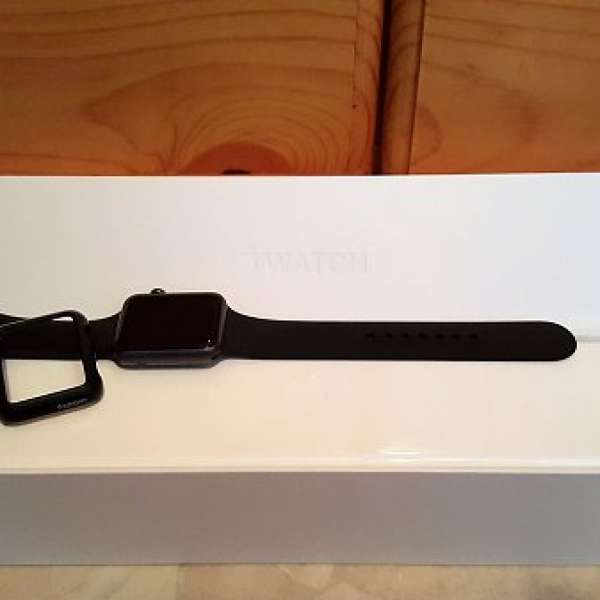 Apple Watch Sport 42mm黑色, 99%新New, 屋企裝修大清貨