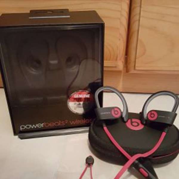 Beats Powerbeats2 wireless 紅x黑, 99%新New, 屋企裝修大清貨