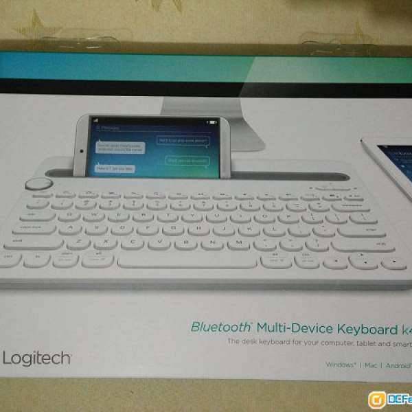 全新 Logitech 藍牙多功能鍵盤 K480 白色