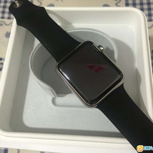 Apple Watch 42mm 不銹鋼配運動錶帶
