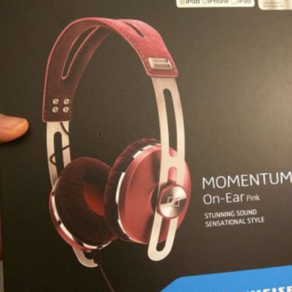 Sennheiser Momentum On-Ear Headphone with mic Pink